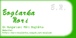 boglarka mori business card